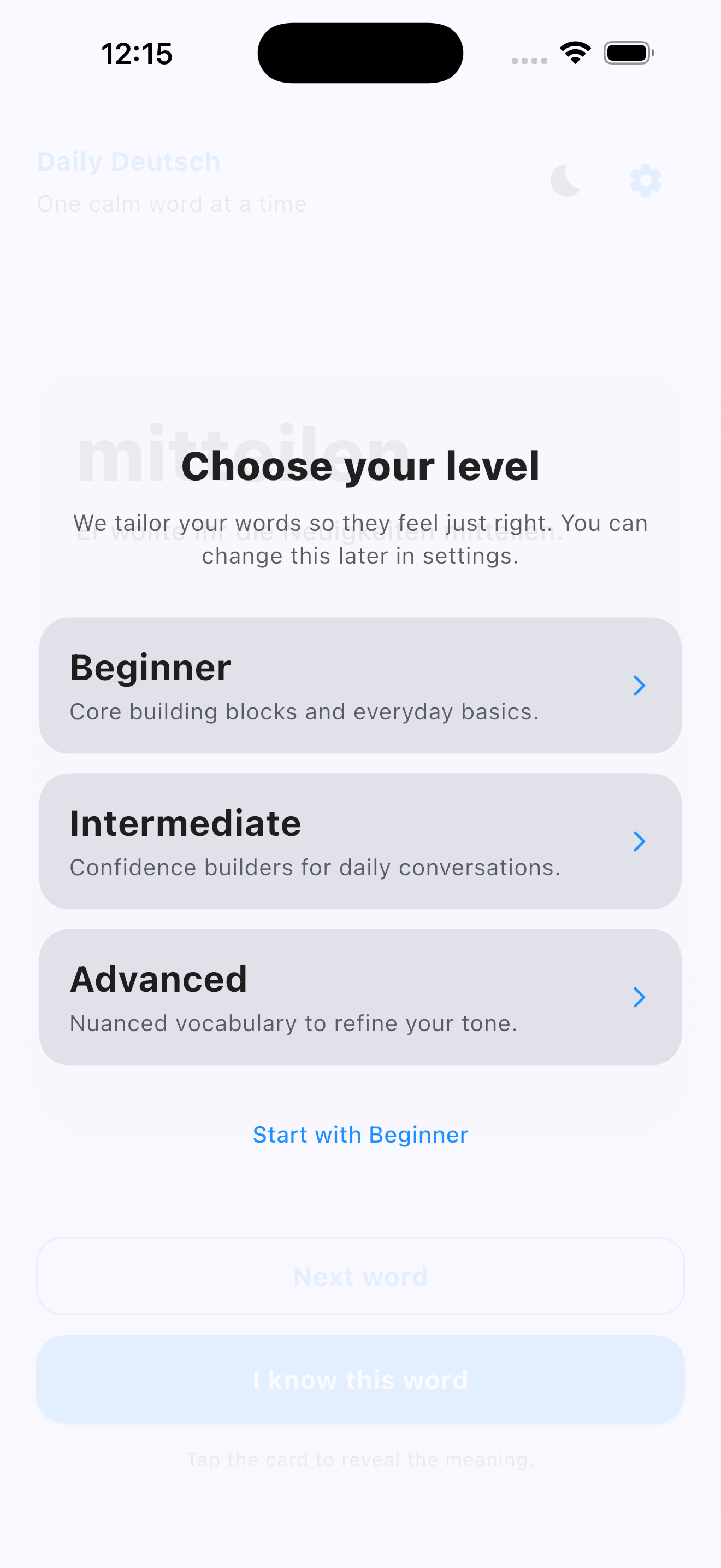 Learn At Your Own Level